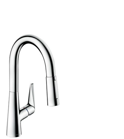 Hansgrohe-HG-Spueltischmischer-160-Talis-M51-Ausziehbrause-2jet-chrom-72815000 gallery number 1